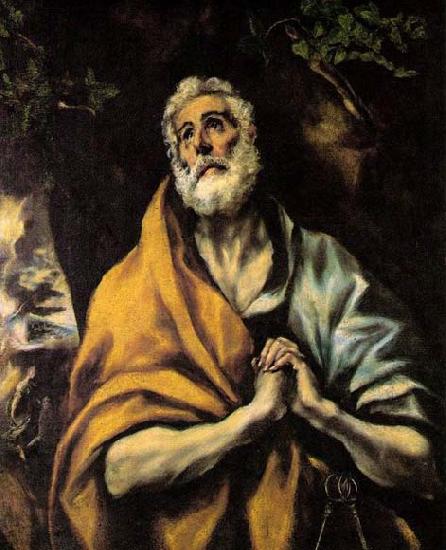 GRECO, El The Repentant Peter oil painting picture